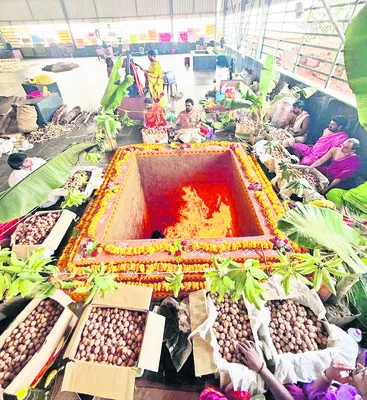 నృసింహ మహాయజ్ఞానికి ఏర్పాట్లు 