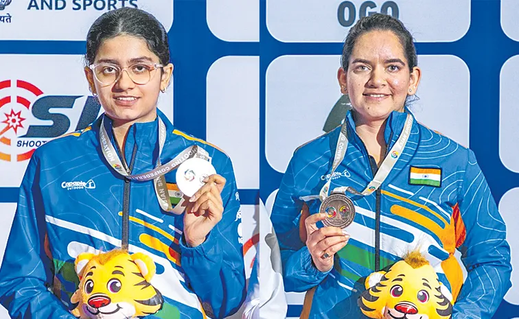 Akriti Dahiya wins silver Anjum Moudgil wins bronze at Asian Shooting Championship