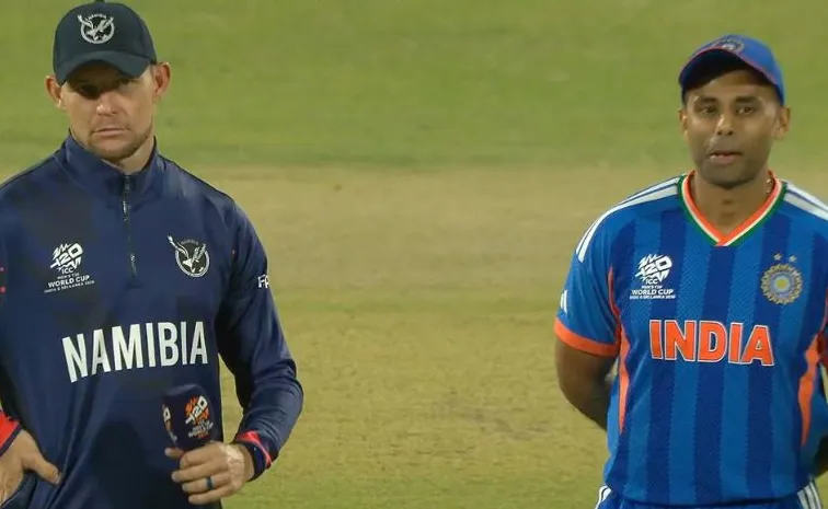 టీమిండియాతో మ్యాచ్‌.. టాస్‌ గెలిచి బౌలింగ్‌ ఎంచుకున్న నమీబియా