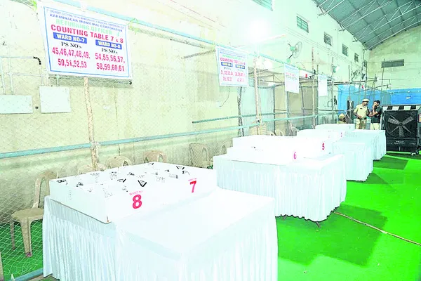 ● తొలి ఫలితం 64వ డివిజన్‌కు చాన్స్‌
