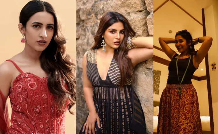 స్వయంభూ హీరోయిన్ లేటేస్ట్ స్టిల్స్.. రెడ్‌ డ్రెస్‌లో మెగా డాటర్ నిహారిక..!