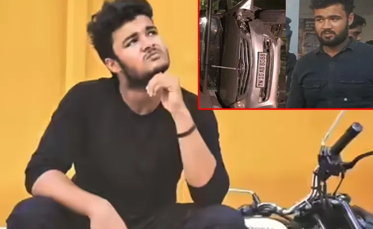 Actor mansoor ali khan son car accident in chennai