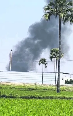 టైర్ల రీసైక్లింగ్‌ కంపెనీలో అగ్నిప్రమాదం