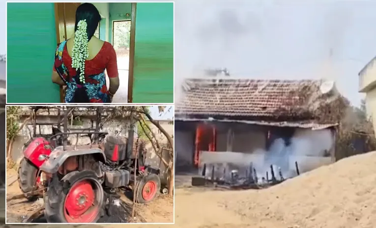 భార్య ఎఫైర్.. ప్రియుడి ఇంటిని తగలబెట్టిన భర్త