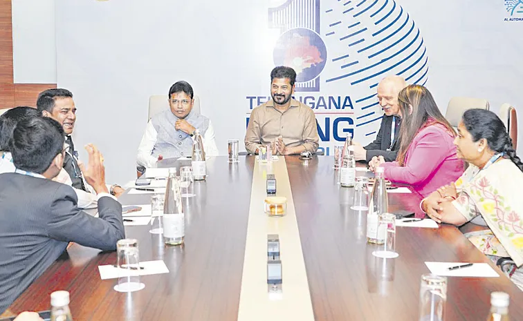 CM Revanth Held Meeting With Global Companies Representatives