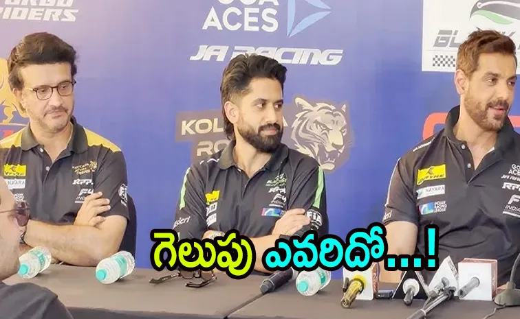 Naga Chaitanya, Ganguly, John Abraham, Sundeep At Indian Racing League