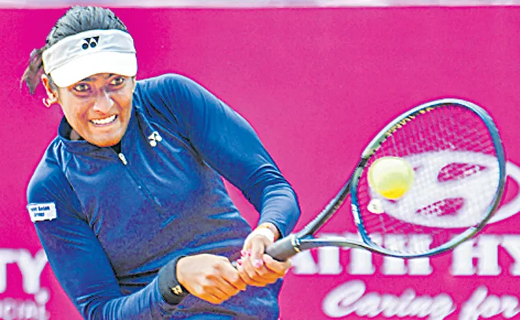 Rutuja Bhosle lost in Dubai Open WTA 1000 tournament