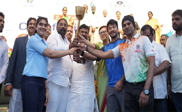CM’s Cup 2025 State Finals Kick Off at Gachibowli.. 21,500 Athletes Compete After Record 5 Lakh Registrations