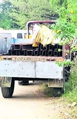 సీతమ్మ సాగర్‌ ఇనుము చోరీ..