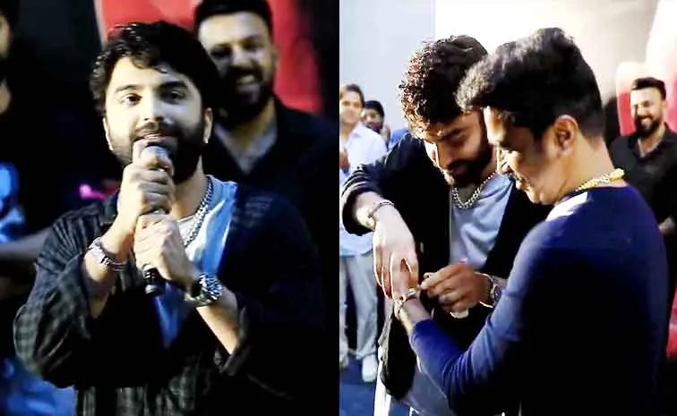 Vishwak Sen Gifts Rolex Watch to Music Director Ravi Basrur