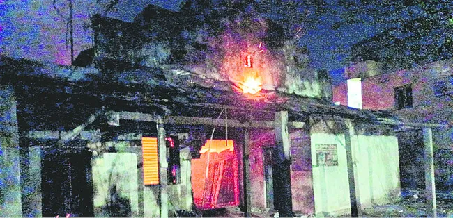 రైసు మిల్లులో అగ్ని ప్రమాదం 
