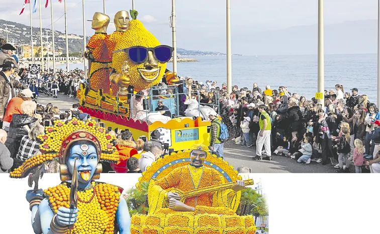 celebrates the annual production of specialty lemons and other citrus fruit in Menton