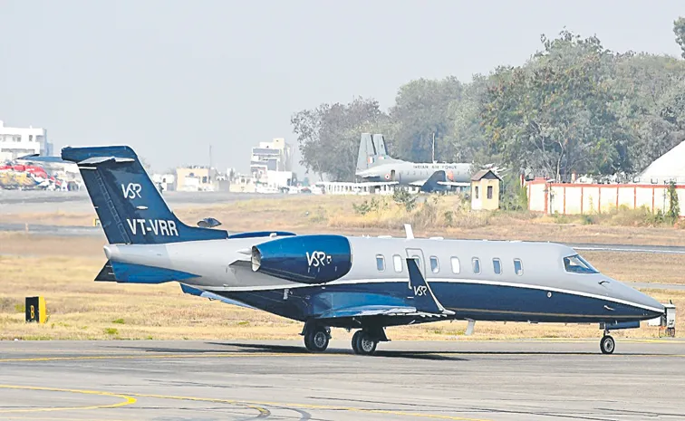 Chandrababu family Heritage Finlease behind VSR aircraft