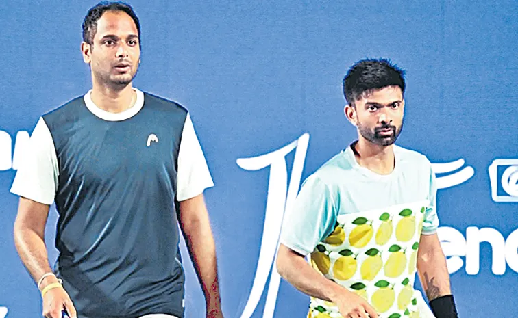 Ramkumar Ramanathan and Jeevan in the mens doubles category of the Dubai Open  