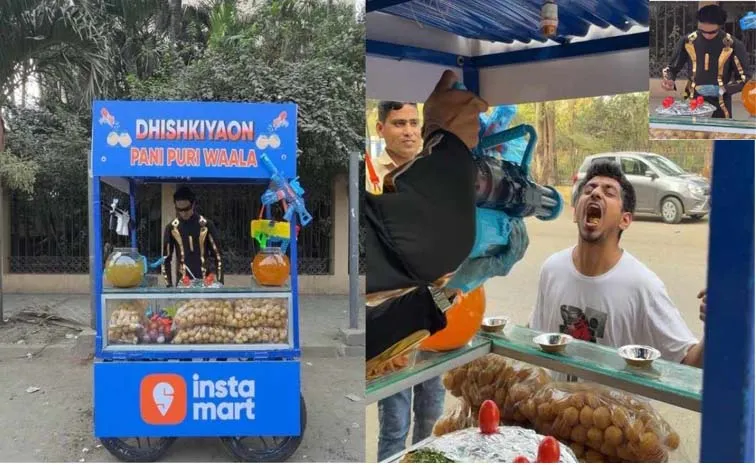 Mumbai vendor served pani puri to people using upersoaker water gun filled