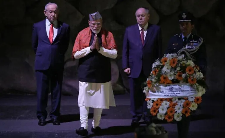 Pm Modi Visit Holocaust Memorial In Jerusalem