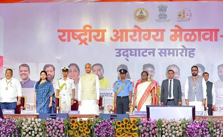 President Murmu inaugurates National Health Fair 2026 in Shegaon1
