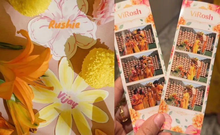 Ashika Ranaganath Share Pictures Vijay Rashmika Haldi