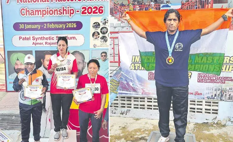 పతకాల వేటలో ఆర్టీసీ కండక్టర్‌ స్వరాజ్యలక్ష్మి 