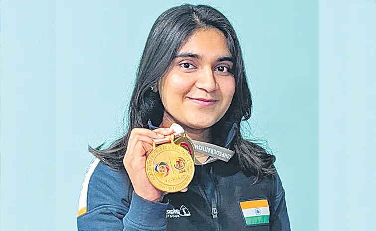 Isha Singh won two gold medals2