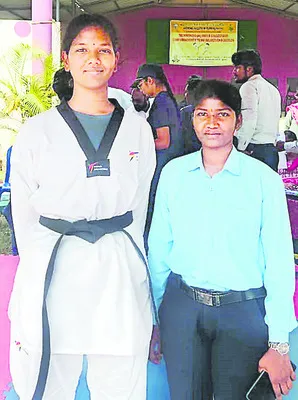జాతీయ స్థాయి తైక్వాండో  పోటీలకు వైష్ణవి 