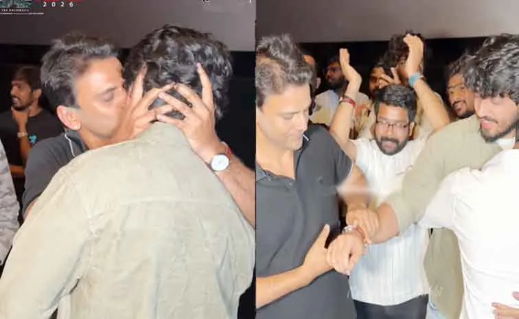 Daali Dhananjaya Gifts his Watch to JC The University Actor Vikyath