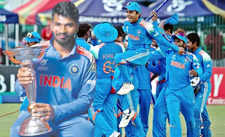 అండర్‌–19 క్రికెట్‌ ప్రపంచకప్‌ గెలుపులో నగర కుర్రోడు