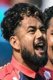 Fairytale T20 World Cup start for Sher Malla as NEP spinner writes history with first ball wicket vs ENG