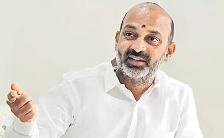 Union Minister Bandi Sanjay in a Sakshi interview