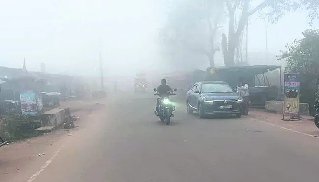 చింతపల్లిలో తగ్గిన ఉష్ణోగ్రతలు
