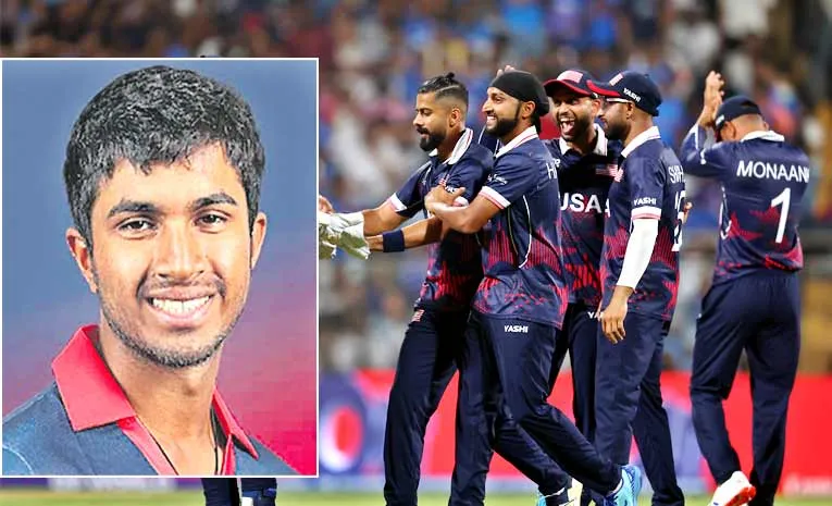 Nandyal Saiteja Mukkamalla playing for the USA cricket team