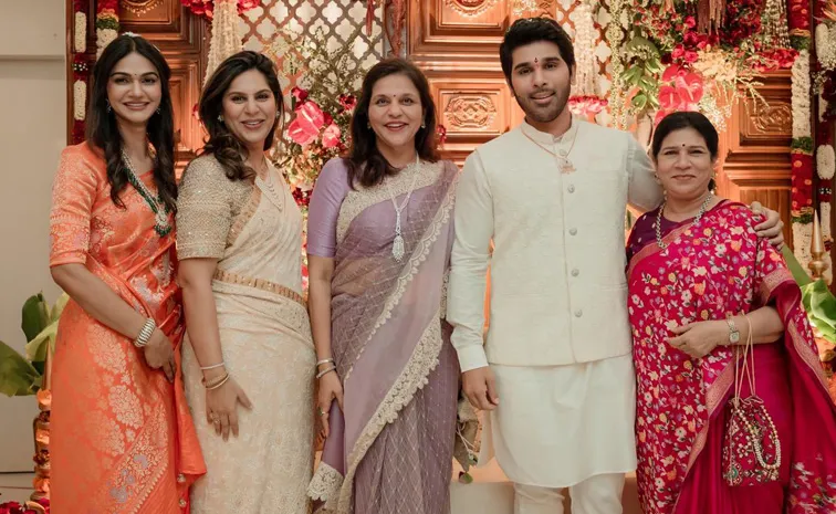 Allu Sirish Pellikoduku Celebrations And Pics