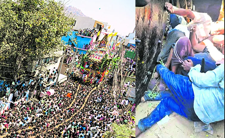 రథ చక్రాల కింద నలిగిన భక్తులు