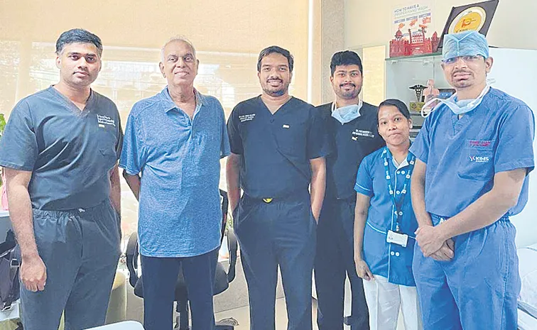 కిమ్స్‌ ఆస్పత్రిలో అరుదైన శస్త్ర చికిత్స 