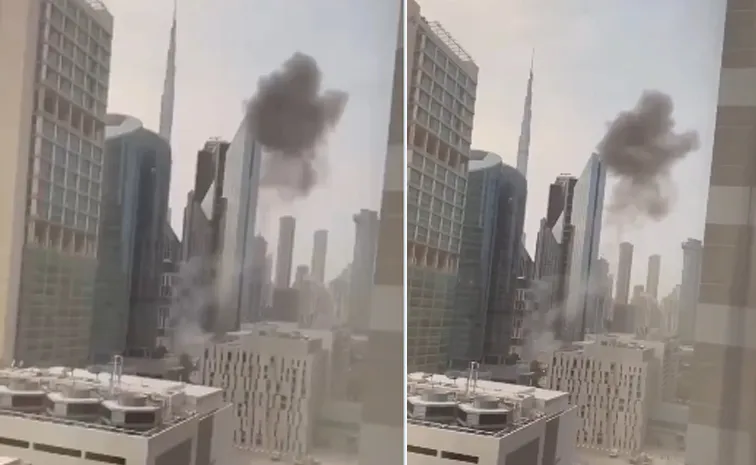 భారీ పేలుళ్లు : బుర్జ్‌ ఖలీఫా చుట్టూ దట్టమైన పొగ
