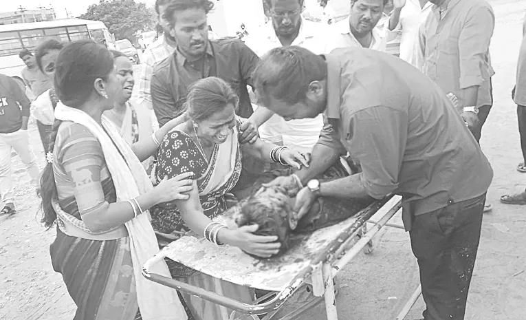  Road Accident At Rampur Medak District