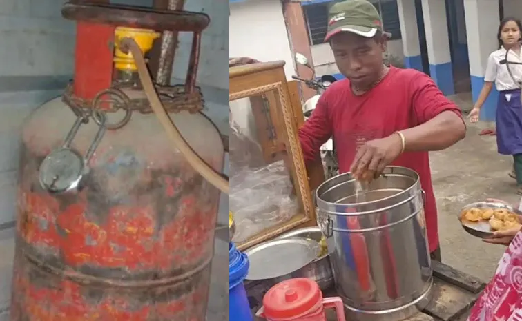 సిలిండర్లకు సంకెళ్లు.. బడిలో పానీపూరీ భోజనం