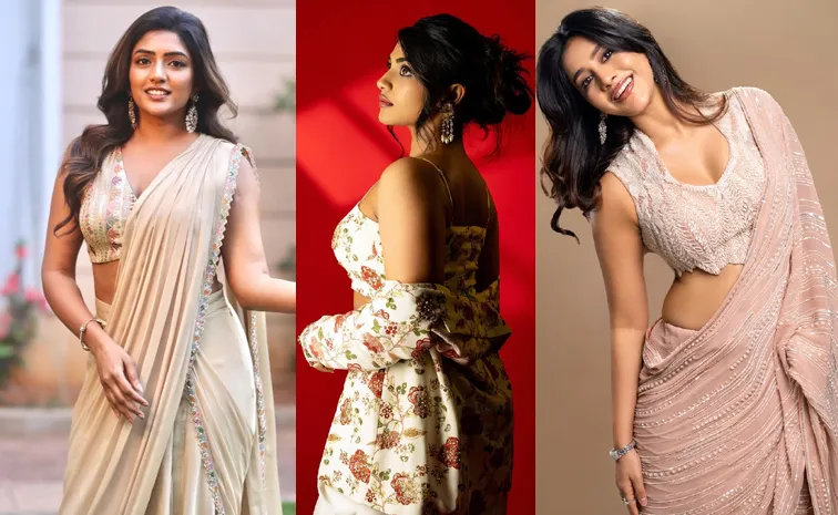 చీరలో ఈషా ఇలా.. నభా నటేశ్ అలా