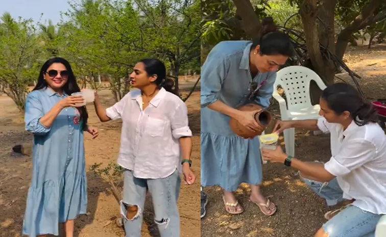 కల్లు తాగుతూ టాలీవుడ్ తారల చిల్.. వీడియో వైరల్! 