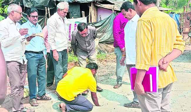 రహదారి నిర్మాణం నాణ్యత పరిశీలన 