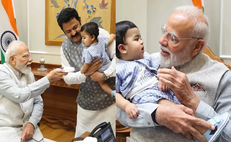 Krishnakumar and family with the Prime Minister, pictures go viral