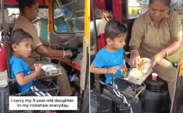 Maharashtra woman drives auto with toddler for a living