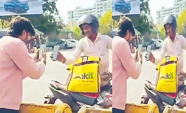 Biker Orders Helmet Online During Traffic Check, Video Goes Viral