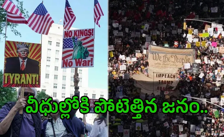 No Kings Protests Against Trump Draw Crowds Across Us And Europe