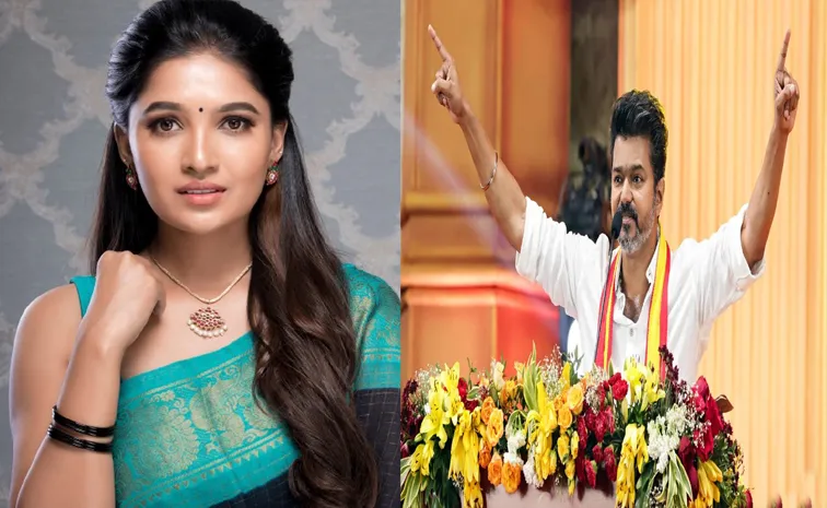 Kollywood actress Vani Bhojan Full Support To TVK Vijay in elections