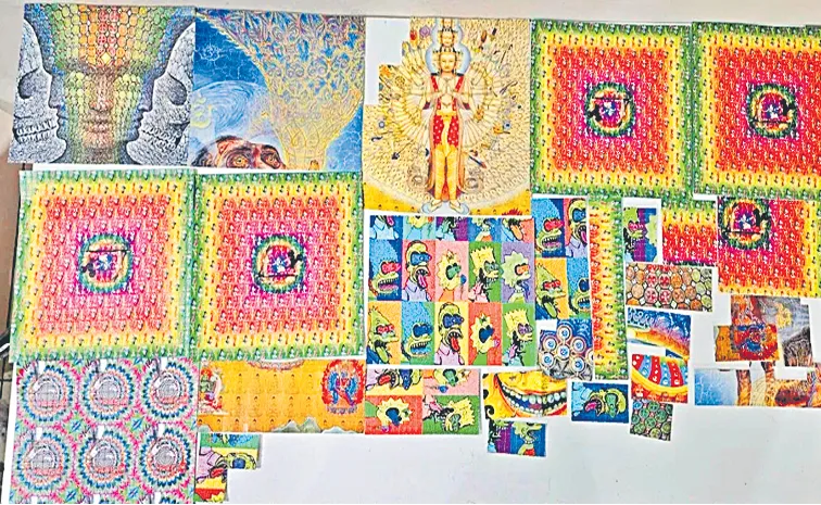 Drug trafficking in the form of paintings