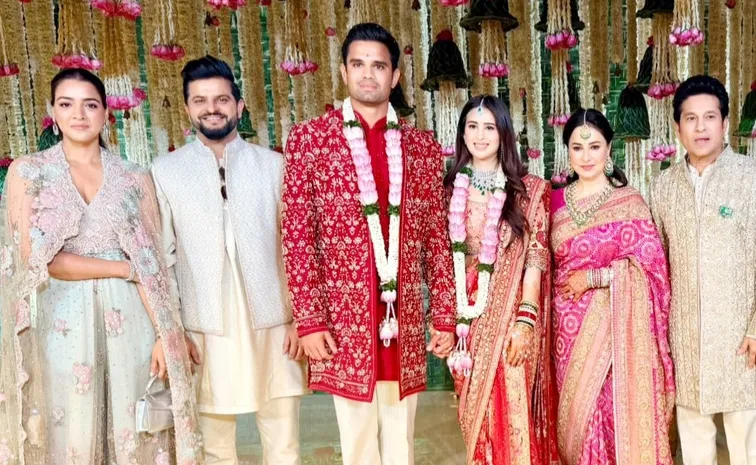 Arjun Tendulkar  Saaniya Chandhok Married Wedding Video Goes Viral1