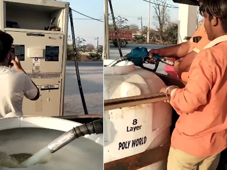 Punjab man fills diesel tank amid middle east tensions viral video