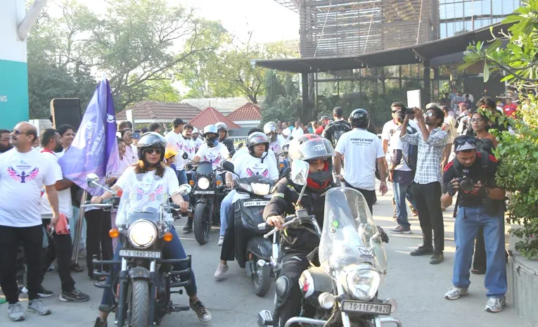 Apollo Hospitals Organises Women Bike Rally In Hyderabad