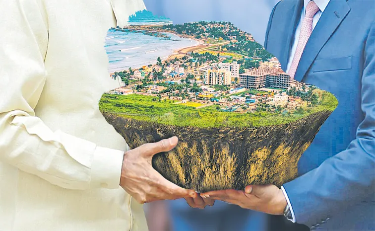 Chandrababu Gives Premium Govt lands Grab to Unknown small companies